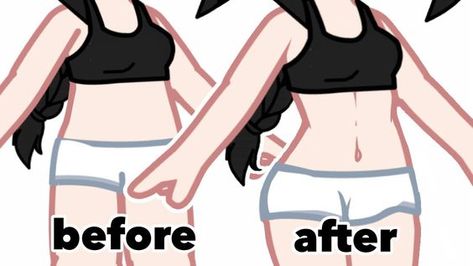 Gacha Life Sleep Outfits, Body Tutorial, Cute Eyes Drawing, Body Drawing Tutorial, Body Base Drawing, Characters Inspiration Drawing, How To Shade, Club Outfit Ideas, How To Make Animations