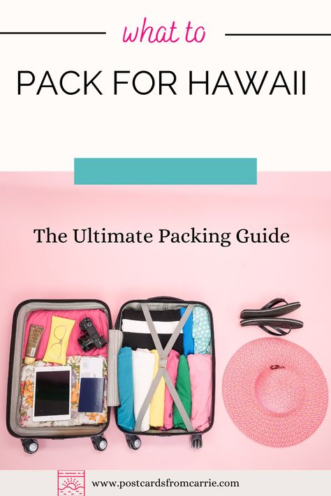 The ultimate packing guide for your Hawaiian vacation! Whether you are going to Maui, Kauai, Oahu or the Big Island, this packing list has got you covered! Discover the travel essentials most people forget to pack for Hawaii! #Hawaii #HawaiianVacation #PackingGuide What To Pack For Maui, What To Pack For Big Island Hawaii, Pack For Hawaii Carry On, Travel To Hawaii Packing Lists, What To Pack For A Week In Hawaii, Pack For Hawaii, Hawaii Kauai, Sand Cloud, Safe Sunscreen