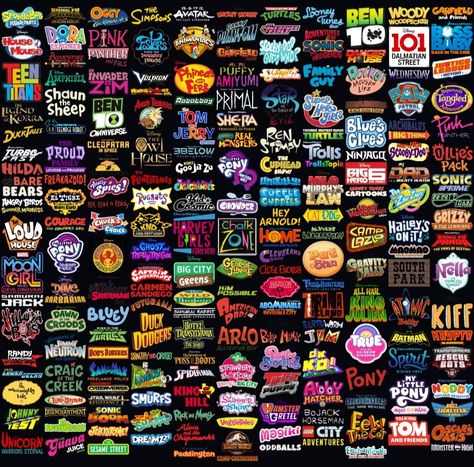 Cartoon Network Shows List, Nickelodeon Tv Shows, Nickelodeon Shows 2000, Early 2000s Kids Shows, Childhood Wallpaper, Old Nickelodeon Shows, Toon Disney, Cartoon List, 2000 Nostalgia