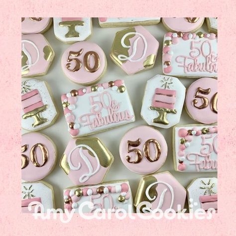 50th Cookie Ideas, 50 And Fabulous Cookies 50th Birthday, Cookies For 50th Birthday Party, Fifty And Fabulous Cookies, 50 Cookies Birthday, 50 Birthday Cookies Women, 50 And Fabulous Cookies, 50th Birthday Cookies For Woman, Fifty And Fabulous Party Ideas