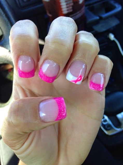 Gorgeous Nail Art Designs for womens 2015 Pink Ribbon Nails, Pink Nail Art Designs, Hot Pink Nails, Pink Nail Art, Pink Nail, Manicures Designs, Nail Shop, Cool Nail Designs, Fancy Nails