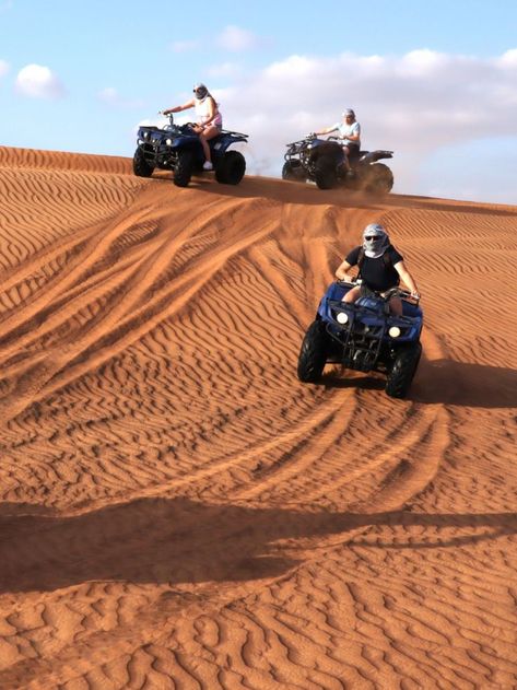 quad bike Dubai Sand Dunes Aesthetic, Desert Safari Aesthetic, Safari In Dubai, Dubai Ferrari World, Quad Bike Aesthetic, Dubai Quad Biking, Quad Aesthetic, Dessert Safari Dubai, Quad Bike Desert