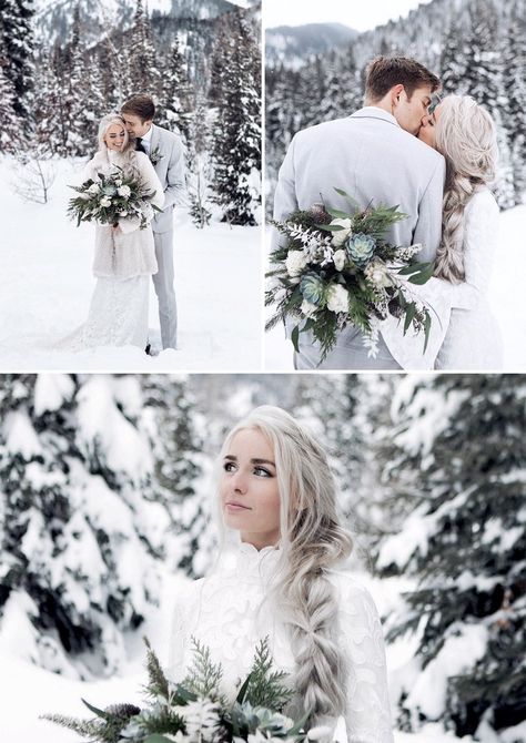 Winter wonderland wedding dress