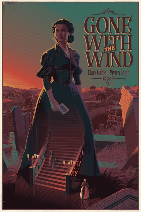 Gone with the Wind #alternative #movie #art #poster #complex #illustration #film #creative Gone With The Wind Poster, Portret Art, Wind Movie, Rhett Butler, Scarlett O'hara, Septième Art, Vivien Leigh, Classic Movie Posters, Go To Movies