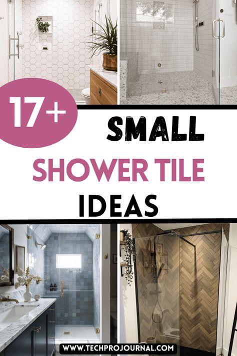 Confused about a bathroom refresh, these small shower tile ideas bring style and function to compact spaces! Small shower tile ideas can help transform your shower into a sleek, eye-catching feature. Tile Shower Walls Ideas, Guest Bath Tub Shower Tile, Tiled Bathrooms Walls, Small Tiled Showers Walk In, Small Bathroom With Walk In Shower Ideas Subway Tiles, Bathroom Small Shower Ideas, Shower Tile For Small Bathroom, Shower Insert With Tile Above, Small Bathroom Design With Shower Only