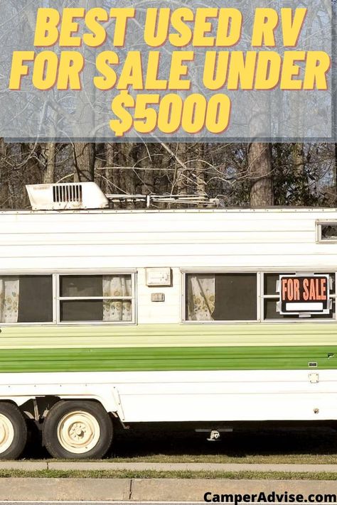 In this article I have listed 10 Best Used RV for Sale under $5,000. These are good quality used and old RVs available in the market. There are really good. Old Campers For Sale, Small Rvs For Sale, Schoolie Conversion, Best Small Rv, Used Campers For Sale, Used Rv For Sale, Rv Campers For Sale, Motorhome Living, Used Campers