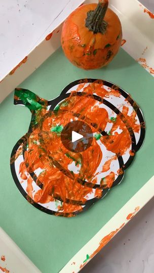 11K views · 840 reactions | Did you know you can create fun art by rolling a mini pumpkin in paint? 🎃🎨 This mini pumpkin rolling craft lets kids explore color and movement as they roll their pumpkins around to create unique designs.#PumpkinCraft #FallFun #CreativeKids #HandsOnArt | Mandisa | Happy Toddler Playtime | House Of Pain · Jump Around House Of Pain, Prek Crafts, Pumpkin Activities, Jump Around, Kids Exploring, Games For Toddlers, Kid Activities, Pumpkin Crafts, Mini Pumpkins