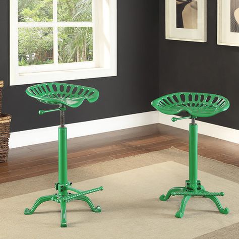 Found it at Wayfair.ca - Elsinore Adjustable Height Swivel Bar Stool Tractor Seat Bar Stools, Tractor Seat Stool, Home Bar Areas, Tractor Seats, Backless Bar Stools, Swivel Bar Stool, Vintage Tractors, Adjustable Bar Stools, Swivel Bar Stools