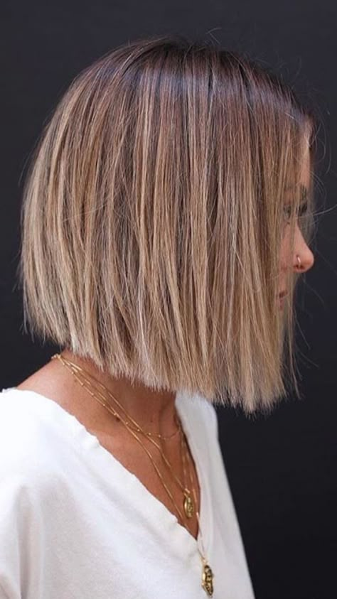 Tuns Bob Lung, Short Hair Balayage, Brown Blonde Hair, Easy Hair, Haircuts For Fine Hair, Hair Updo, Cool Hair Color, Brunette Hair Color, Balayage Hair