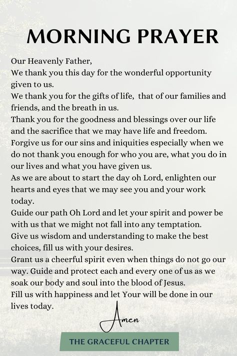 10 Uplifting Morning Prayers To Start Your Day - The Graceful Chapter Morning Scriptures To Start Your Day, Catholic Morning Prayer, Morning Prayers To Start Your Day, Heavenly Father Prayer, Prayer To Start The Day, Powerful Morning Prayers, Daily Prayers Mornings, Prayers To Start Your Day, Start Your Day With God