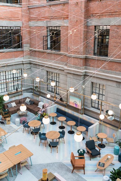 linehouse wework weihai lu co-working space china designboom Coworking Space Design, Work Cafe, Shared Office Space, Coworking Office, Best Architects, Community Space, Making Space, Workspace Design, Work Design