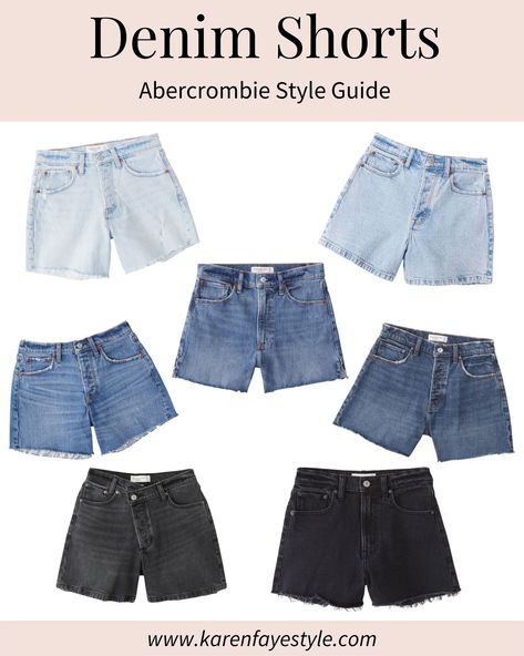 Denim shorts, abercrombie shorts, baggy shorts, loose shorts, longer shorts, light wash denim, black denim, dark wash denim, medium wash denim, high waisted shorts #LTKSale#LTKSeasonal#LTKunder100 Longer Shorts, Abercrombie Shorts, 2022 Outfits, Baggy Shorts, Cutoff Shorts, Summer Outfit Inspiration, Other Outfits, Loose Shorts, Long Shorts