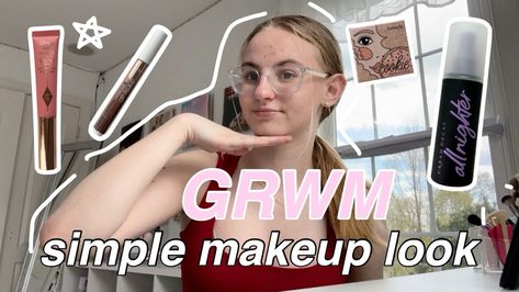 Get a natural, everyday look in just 5 minutes with this easy makeup tutorial. #makeup #tutorial . #Grwm_Youtube_Thumbnail #Grwm_Tik_Tok_Videos #Aesthetic_Grwm #Grwm_Aesthetic Makeup Thumbnail, Aesthetic Grwm, Easy Everyday Makeup, Grwm Aesthetic, Simple Makeup Look, Youtube Channel Name Ideas, Aesthetic Youtube, Simple Everyday Makeup, 5 Minute Makeup