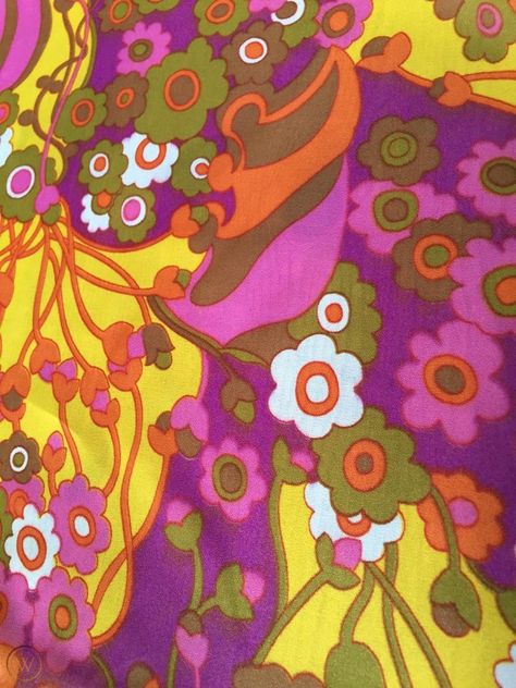 70s Fabric Prints, Iwd Poster, Mod Fabric, 60s Fabric, 1960s Fabric, Mod House, 70s Fabric, 70s Design, Colorful Patterns