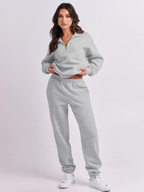 Sweat Set Aritzia, Aritzia Sweatsuit, Aritzia Outfit, Sweat Set, Oversized Long Sleeve, Half Zip Sweatshirt, Birthday Wishlist, Comfy Fashion, Lounge Set