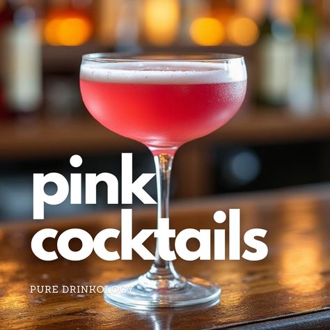 Indulge in a vibrant collection of pink cocktail recipes that are as delightful to the eyes as they are to the palate! From fruity pink lemonade cocktails and refreshing raspberry mojitos to elegant pink gin fizz and bubbly rose mimosas, these drinks are perfect for parties, brunches, or a cozy night in. Whether you're celebrating a special occasion or just want to enjoy something fun and fruity, these pink cocktails will add a splash of color and flavor to your glass! Lemonade Cocktails, Punch Cocktails, Lemonade Cocktail, Pink Cocktails, Pink Gin, Gin Fizz, Pink Cocktail, Pink Drinks, Cozy Night