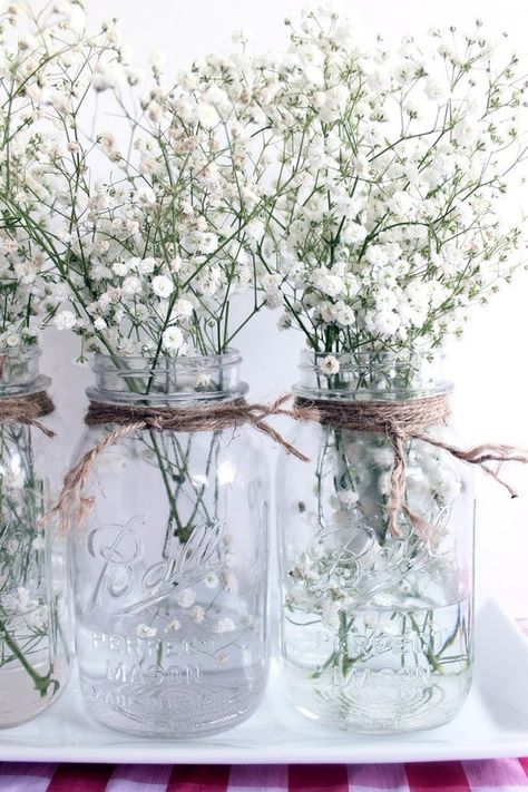 Backyard Engagement Party Decorations, Backyard Engagement Parties, Jars Ideas, Funny Vine, Rustic Wedding Decorations, Deco Champetre, Engagement Party Decorations, Deco Floral, Glass Garden