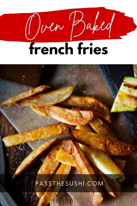 These little bites of perfection are crispy oven baked french fries. Yep, you read it, oven baked. Who knew fries could be this easy? Easy Homemade French Fries, Family Lunch Recipes, Fast Family Meals, Oven Baked French Fries, Baked French Fries, Oven Baked Fries, Oven Fries, Family Breakfast Recipes, Homemade French Fries