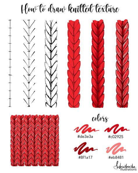 #howtodraw #stepbysteppainting #stepbystepdrawing Texture Tutorial, Procreate Tutorials, Knitted Texture, Free Procreate, Procreate Tutorial, Create Drawing, Fashion Design Portfolio, Step By Step Painting, Step By Step Drawing