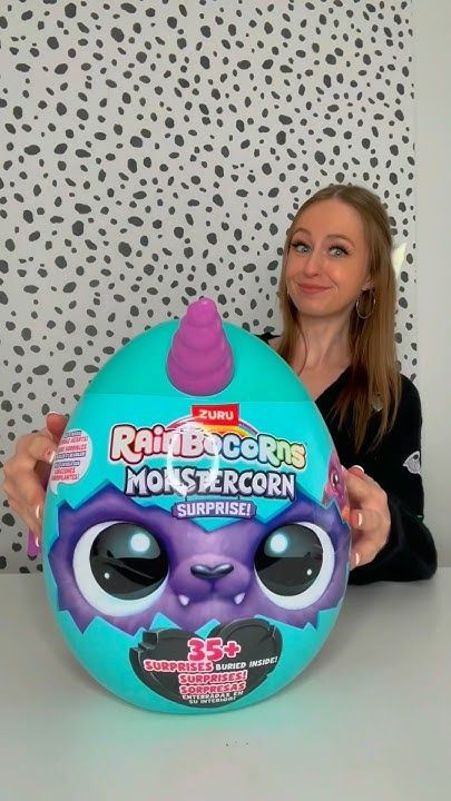 [ASMR] UNBOXING THE *WORLDS BIGGEST* MYSTERY MONSTERCORN EGG!!😰🦇👻 (35+ SURPRISES!!🫢) #Shorts Girl Toys Age 8, Surprise Eggs Toys, Aesthetic Toys, Animated Emoticons, Barney & Friends, Cute Surprises, Toys By Age, Surprise Egg, Lego Creations