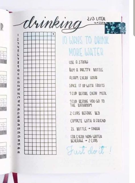 Water Bullet Journal, Bullet Journal Water Tracker, Bullet Journal Mental Health, February Bullet Journal, Life Planner Organization, Habit Tracker Bullet Journal, Bullet Journal Mood Tracker Ideas, Water Tracker, Bullet Journal Hacks