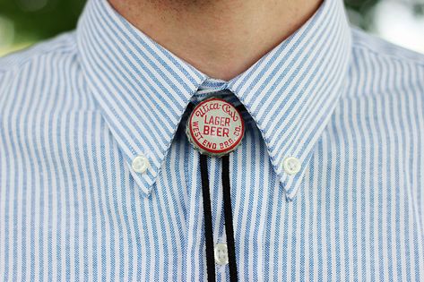 DIY Bolo Tie Diy Bolo Ties, Diy Projects For Men, Man Projects, Man Crafts, Grill Set, Teeth Whitening Kit, Diy For Men, Diy Father's Day Gifts, Bottle Cap Crafts