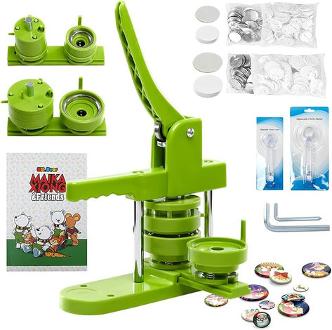 take your creativity to a whole new level with this amazing button making machine. Make funny ones ore make buttons to promote your feelings, either way your buttons will be a hit Pin Maker, Badges Diy, Button Machine, Button Making, Badge Maker, Button Maker, Photo Pin, Diy Pins, Craftsman House Plan