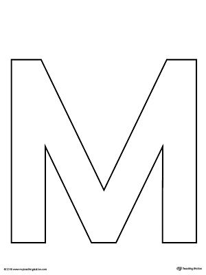 Uppercase Letter M Template Printable Worksheet.The Uppercase Letter M Template is an ultra useful, all-purpose letter template designed for use in a variety of crafts and activities to complement your alphabet studies. Letter M Free Printable, Printable Letter M Template, Letter M Template, M Printable Letter, Letter M Activities For Preschool, Letter M Printable, Letter M Art, Letter M Craft, Letter M Exploration