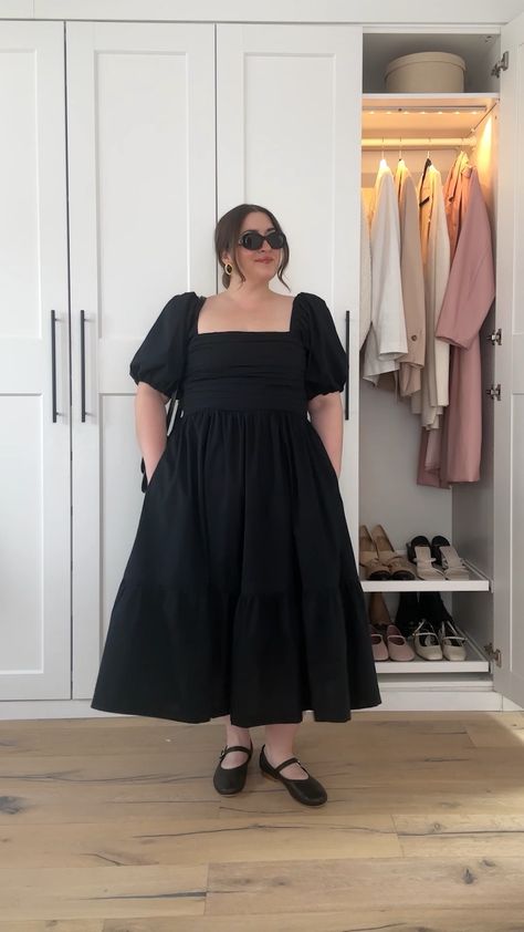 Shop Emerson Poplin Puff Sleeve Midi … and other curated products on LTK, the easiest way to shop everything from your favorite creators. Remake Outfits, Diana Dares, Plus Size Wardrobe, Dress For Plus Size, Simple Frock, Light Clothing, Simple Frock Design, Daily Ootd, Simple Frocks