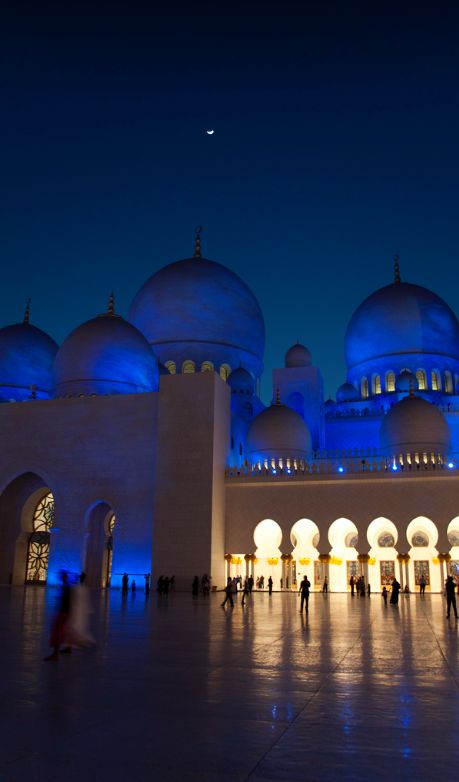 Sheikh Zayed Grand Mosque in Abu Dhabi, U.A.E. • photo: Danish Khan on Flickr Riad Marrakech, Sheikh Zayed Grand Mosque, Marrakesh Morocco, Sheikh Zayed, Grand Mosque, المملكة العربية السعودية, Dream Destinations, Places Around The World, Abu Dhabi