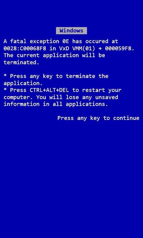 Error Screen, Latest Graphic Design Trends, Computer Error, Old Computer, Windows 95, 8 Bits, Old Computers, Blue Screen, Graphic Design Trends