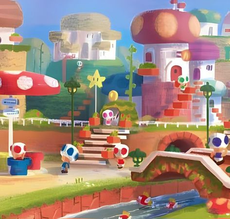 Mario Classroom, Minecraft Origins, Mario Movie, Nintendo Super Smash Bros, Mushroom Kingdom, Princesa Peach, Super Mario Art, Mario Art, Mario And Luigi