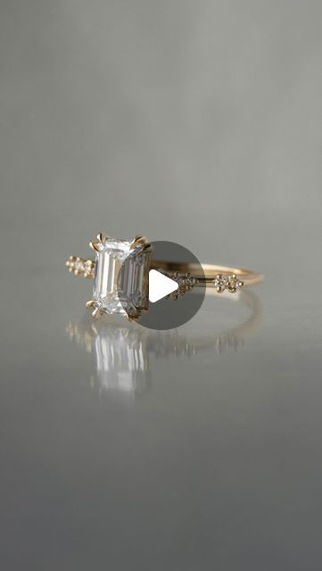 Laurie Fleming on Instagram: "Luminosity gliding through her elegant step-like facets and catching on dainty details✨A bespoke Daphne Ring with a centre emerald cut diamond held in double claw prongs.
Bring your ideas to life with an alternate stone or claw setting — discover the possibilities on our site’s Bespoke Page!" Laurie Fleming, Claw Prong, Claw Setting, Emerald Cut Diamond, February 22, Emerald Cut Diamonds, Emerald Cut, Bespoke, Emerald