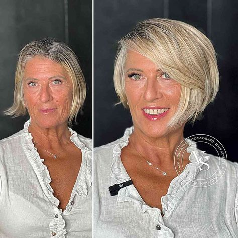 Asymmetric Pixie, Bangs For Women Over 50, Short Asymmetrical Haircut, Asymmetrical Haircuts, Sassy Personality, Longer Layers, Wedge Haircut, Asymmetrical Bob Haircuts, Asymmetrical Haircut