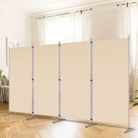 PRICES MAY VARY. Move and Store Freely：This 4 panels office room divider is lightweight and foldable, so it's easy to store without taking up much space. Also it is flexible, and you can change or move it freely. Single room partition size:71"(H)×34"(W),wall divider maximum size:136" W x 20" D x 71" H. High Quality & Durable Fabric: UV protected and Waterproof Fabric for easy to clean the screen divider.This privacy screen divider with steel frame which is durable and stable. Freestanding-Double Garage Divider, Folding Privacy Screen, Room Partition Wall, Office Room Dividers, Screen Divider, Office Screens, Office Dividers, Wall Divider, 4 Panel Room Divider