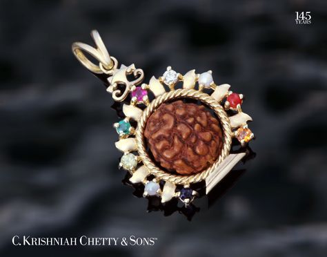 Rudraksha Pendant Gold For Men, Unique Jwellary, Navratan Ring, Rudraksh Pendant, Groom Wedding Jewellery, Shiva Pendant, Rudraksha Jewelry, Gold Pendants For Men, God Pendant