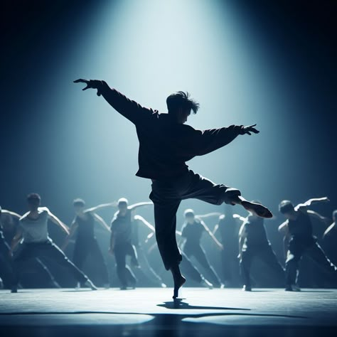 Dance Show Photography, Guy Dancer Aesthetic, Dance Props Ideas Dancers, Unique Dance Photography, Man Dancing Aesthetic, Dancing Dip Pose Reference, Dancer Aesthetic Male, Dancing To Music Aesthetic, Commercial Dance Aesthetic