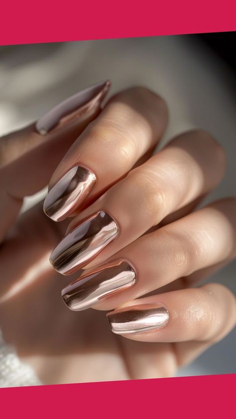 Chrome nails have taken the beauty world by storm, offering a stunning, mirror-like finish that adds instant glamor to any look. From subtle elegance to bold statements, chrome nail designs come in a variety of styles, colors, and finishes to suit every personality and occasion Ombre Chrome Nails, Chrome Nail Designs, Gold Chrome Nails, Bronze Nails, Bridal Nails Designs, August Nails, Rose Gold Chrome, Baby Blue Nails, Easter Nail Designs