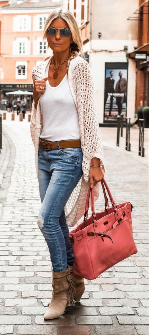 Spring Texas Outfits, Cozy Spring Outfits, Casual Chic Outfits, Looks Jeans, Blouse Casual Fashion, Chique Outfits, Casual Chique, Mode Casual, Casual Chic Outfit