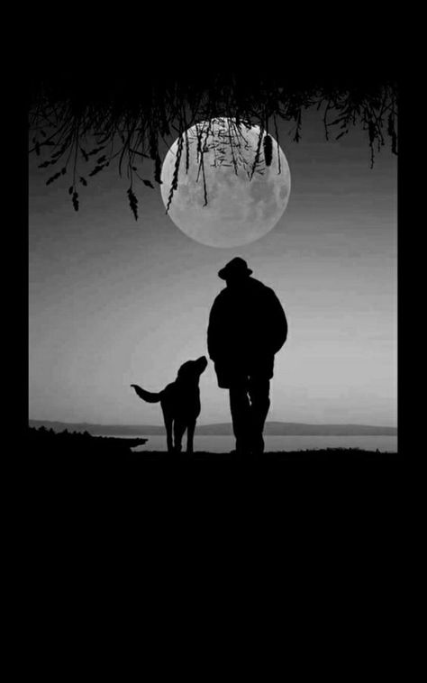 Dark Dogs Aesthetic, Dog Drawing Simple, American Street Style, Dog Outline, Black Paper Drawing, Silhouette Photography, Me And My Dog, Look At The Moon, Adjustable Dumbbells