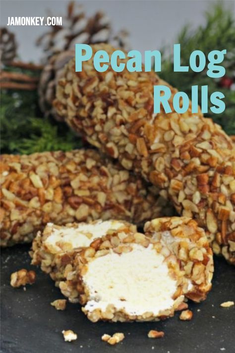 Pecan Rolls Candy, Pecan Logs Easy, Pecan Log Roll Recipe With Cherries, Pecan Nut Roll Recipe, Stuckeys Pecan Log Recipe, Southern Pecan Log, Pecan Logs Roll Recipe, Pecan Log Recipe, Pecan Roll Candy Recipe