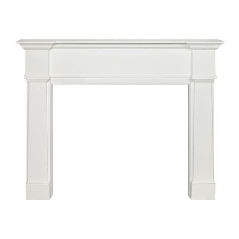 56'' Richmond Contractors Fireplace Surround by Pearl Mantels Traditional Fireplace Mantel, Fireplace Mantel Surround, Faux Fireplace Mantels, Fireplace Mantel Surrounds, Wooden Mantel, Mantel Surround, Wood Fireplace Mantel, White Fireplace, Fireplace Insert