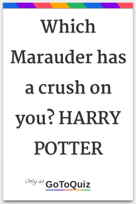 "Which Marauder has a crush on you? HARRY POTTER" My result: James Potter (aka Prongs) Marauders Fancasts Remus, Harry Potter Bronze Trio, The Marauders Harry Potter, Dating James Potter Would Include, Lilly And James Potter Fanart, Harry Potter Next Generation Aesthetic, Severus Snape X Harry Potter Fanart, Harry Potter Oc Aesthetic, Harry Potter Art And Craft Ideas