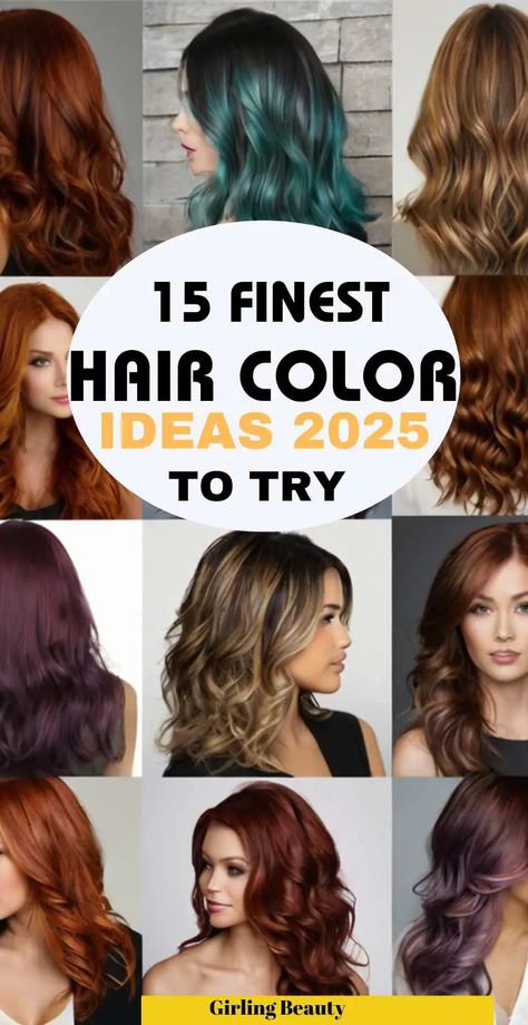 Hair Color Trends For 2025 1 Stunning Hair Color Ideas, Hair Color Ideas For Women In 30s, Haircolors Trends 2024, Hair Colors 2024 Trends, Hair Color Trend 2024, Trending Hair Color For 2024, Trending Hair Colors, Hair Colour Trends, Natural Balayage