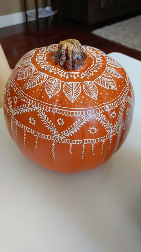 #pumpkincarving, #halloweenpumpkins, #pumpkinart, #halloweendecor, #spookypumpkins, #halloween2023, #creativehalloween, #pumpkindecor, #halloweeninspiration, #carvingideas White Pumping Painting Ideas, Diwali Pumpkin Carving Ideas, Dot Painted Pumpkins, Christian Pumpkin Painting Ideas, Mexican Pumpkin Painting, Orange Pumpkin Painting Ideas, Diwali Pumpkin, Boho Pumpkin Painting, Sharpie Pumpkin