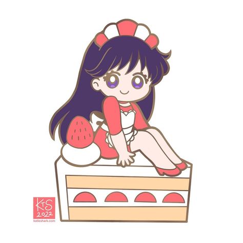 Katie Shark | Pin design number 3 is Sailor Mars! Please be sure to check out my Kickstarter opening July 1st! Link in my bio | Instagram Saloir Moon, Sailor Moon Cafe, Mars Moons, Sailor Guardians, Drawing Face Expressions, Sailor Moon Fan Art, Moon Aesthetic, Drawing Face, Sailor Moon Aesthetic