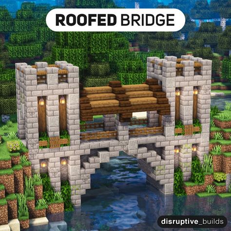 Minecraft Sea Wall, Minecraft Arch Design, Minecraft Harbor, Minecraft Port, Bridge Ideas, Construction Minecraft, Case Minecraft, Rumah Minecraft Sederhana, Minecraft Houses Blueprints