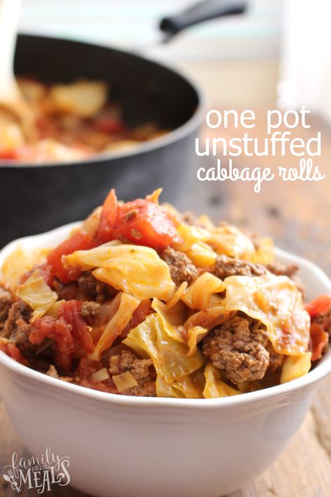 Unstuffed Cabbage Rolls With Rice, Cabbage Rolls With Rice, Rice Slow Cooker, Unstuffed Cabbage Rolls, Unstuffed Cabbage, Cabbage Rolls Recipe, Cabbage Casserole, Family Fresh Meals, Cabbage Rolls