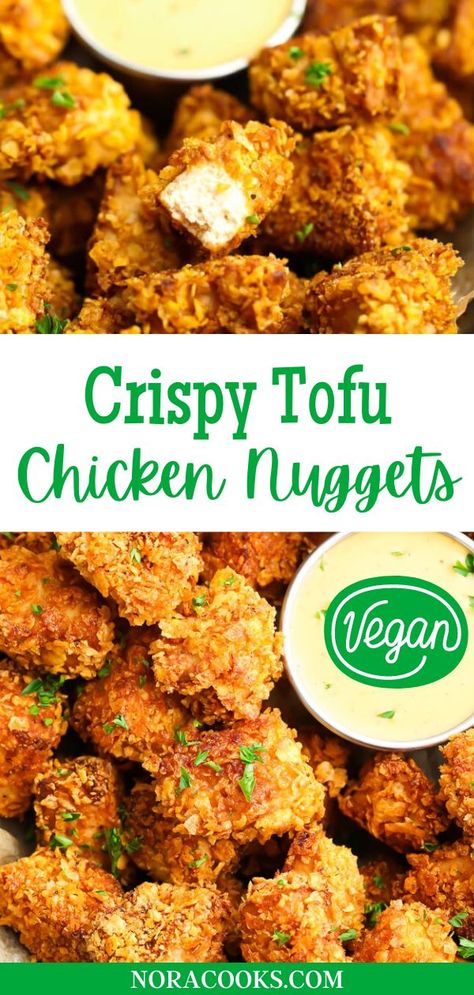 Crispy Baked Tofu Nuggets, Tofu Bites Crispy, Baked Tofu Recipes Crispy, Popcorn Tofu Nuggets, Crispy Tofu Nuggets, Tofu Nuggets Baked, Crunchy Tofu Baked, How To Season Tofu Like Chicken, Tofu Nuggets Recipes