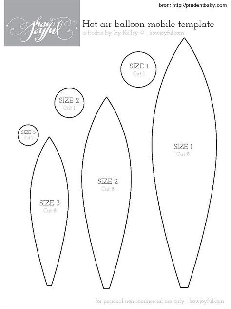 hot air balloon pattern Hot Air Balloon Craft, Diy Hot Air Balloons, Balloon Template, Săpunuri Handmade, Balloon Mobile, Mobile Template, Balloon Crafts, Paper Flower Template, Felt Patterns